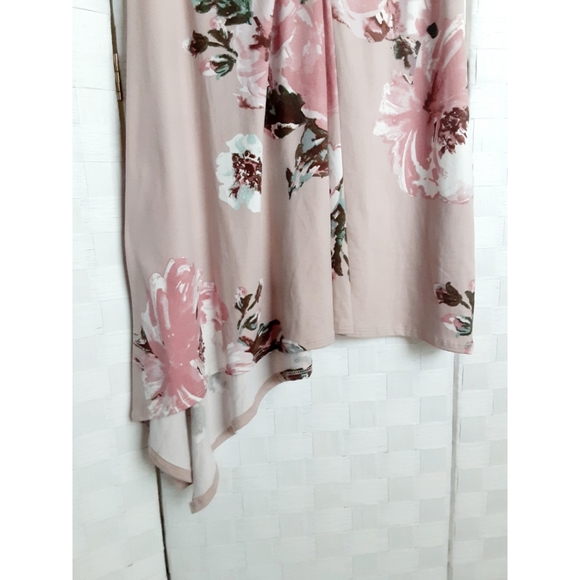 Kayla's Armoire Floral Faux-Wrap Assymetric Dress - Picture 9 of 16